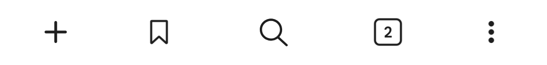 Brave Android bottom navigation bar